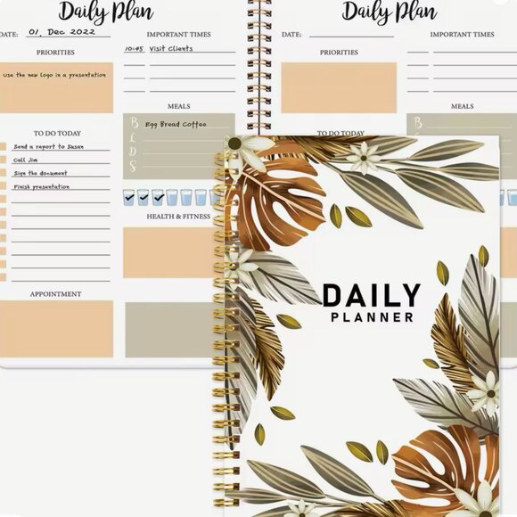 Versatile Undated Planner: Your All-in-One Tool for Priorities, Meal Planning, - Picture 1 of 6